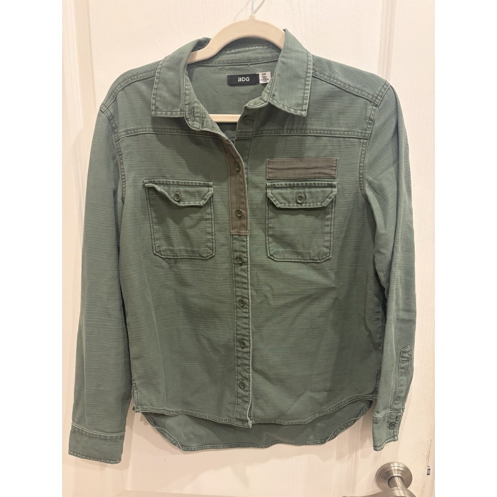 BDG Urban Outfitters Women Size S Petite Khaki‎ Shirt Light Jacket